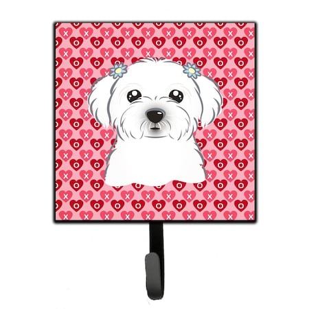 Carolines Treasures Maltese Hearts Leash or Key Holder BB5278SH4